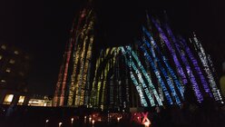 Generalprobe der Illumination des Kölner Domes / © Mensebach (DR)