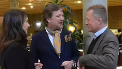 Gerd Mosbach, freischaffender Künstler, und Dr. Stefan Kraus, Direktor vom Kolumba-Museum / © Beatrice Tomasetti (DR)