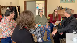 Gespr&auml;ch mit Hochwasseropfern und Feuerwehrleuten im Pfarrheim Bliesheim (Erzbistum K&ouml;ln Presse)