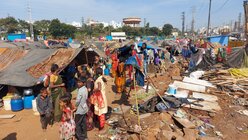 Die Ärmsten werden an die Peripherie der Millionenmetropole Hyderabad verbannt. (BONO)