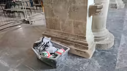 Bis zum Gottesdienst zur Wiedereröffnung werden auch die letzten Baumaterialien den Innenraum verlassen haben.  (DR)