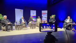 Podiumsdiskussion "Christen im Nahen Osten: Bleiben oder Gehen?" auf dem Katholikentag in W&uuml;rzburg am 14. Mai 2026. / &copy; Ina Rottscheidt (DR)