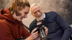 Johannes Bichmann bei der Arbeit.