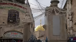 Auf dem Weg zur Grabekirche