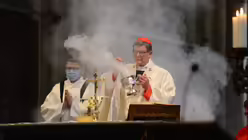 Rainer Maria Kardinal Woelki im Pontifikalamt am Hochfest der Auferstehung des Herrn / © Beatrice Tomasetti (DR)