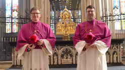 Christoph Ohly und Guido Zimmermann am Tag ihrer Einführung als Domkapitulare. / © Beatrice Tomasetti (DR)