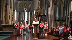 10. Fan-Andacht mit Stadtdechant Kleine und Pfarrerin Herrenbrück / © Beatrice Tomasetti (DR)