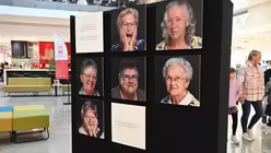 Für die Passanten sind die ungewöhnlichen Seniorenporträts ein Eyecatcher. / © Beatrice Tomasetti (DR)