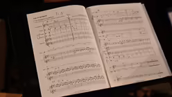 Die Partitur von "Lux in tenebris" hat Helge Burggrabe 2015 fertig gestellt. / &copy; Beatrice Tomasetti (DR)