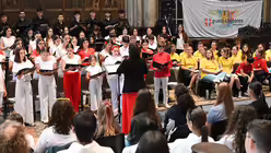 Impressionen vom Mittagsgebet im Rahmen des Prefestivals von PUERI CANTORES 2025 / © Beatrice Tomasetti (DR)