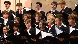 Die Speyerer Domsingknaben, die sonst unter der Leitung von Domkantor Joachim Weller singen. / &copy; Beatrice Tomasetti (DR)
