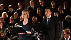 Die Solisten Hanna Zumsande und Konstantin Paganetti. / &copy; Beatrice Tomasetti (DR)