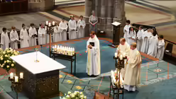 Die Zelebranten der Erstkommunionfeier. / © Beatrice Tomasetti (DR)