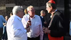 Zeit zum Gespräch mit Kardinal Woelki nach der Eröffnung der Gute-Rats-Oktav / © Beatrice Tomasetti (DR)