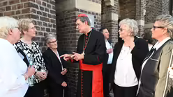 Zeit zum Gespräch mit Kardinal Woelki nach der Eröffnung der Gute-Rats-Oktav in Bedburg / © Beatrice Tomasetti (DR)