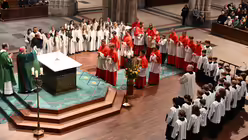 Die neuen Dommessdiener stehen vor dem Altar / &copy; Beatrice Tomasetti (DR)