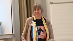 Hedwig Fritz, Geistliche Begleiterin von Pax Christi DV K&ouml;ln und Mitglied des &bdquo;Runden Tischs Frieden im Erzbistum K&ouml;ln&ldquo;. / &copy; Beatrice Tomasetti (DR)