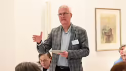 Der Wuppertaler Stadtdechant Bruno Kurth bei einer Wortmeldung. / &copy; Beatrice Tomasetti (DR)