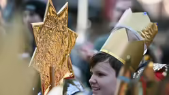 Er&ouml;ffnung 65. Aktion Dreik&ouml;nigssingen in Frankfurt (dpa)