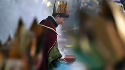 Er&ouml;ffnung 65. Aktion Dreik&ouml;nigssingen in Frankfurt (dpa)