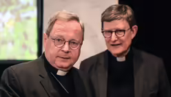 Rainer Maria Kardinal Woelki und Bischof Georg Bätzing im Kloster Steinfeld (dpa)