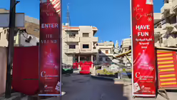 Ankündigung für einen Weihnachtsmarkt in Homs / © Rena Netjes (privat)