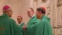 Papst Leo XIV. und Pater Maier (Adveniat)