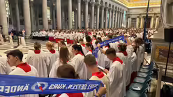 Abschlussmesse in der Basilika Sankt Paul vor den Mauern / © Moritz Mayer (DR)