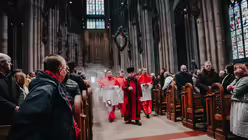 Pontifikalamt mit Kardinal Woelki an Palmsonntag im K&ouml;lner Dom / &copy; Nicolas Ottersbach (DR)