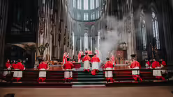 Pontifikalamt mit Kardinal Woelki an Palmsonntag im K&ouml;lner Dom / &copy; Nicolas Ottersbach (DR)