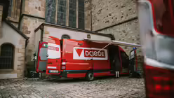 Der Ü-Wagen am Dom / © Nicolas Ottersbach (DR)