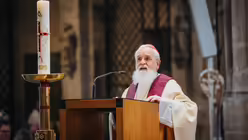 Bischof Gerhard Feige im Requiem f&uuml;r Altbischof Joachim Wanke / &copy; Nicolas Ottersbach (DR)