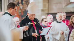 Requiem f&uuml;r Altbischof Joachim Wanke im Erfurter Mariendom / &copy; Nicolas Ottersbach (DR)