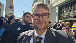 DOMRADIO.DE Chefredakteur Renardo Schlegelmilch im Vatikan / © Renardo Schlegelmilch (DR)