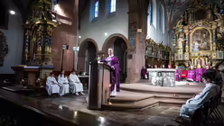 Der Gottesdienst am zweiten Tag der Frühjahrs-Vollversammlung der Deutschen Bischofskonferenz aus dem Kloster Steinfeld unter der Leitung von Erzbischof Dr. Stefan Heße, Erzbischof von Hamburg. 
