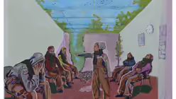 Im Wartezimmer werden die rohen Emotionen der Menschen sichtbar. Bildtitel: warten in bayenthal / © Hannah Greis