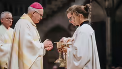 Bischof Rudolf Voderholzer bei der Eröffnung der Diaspora-Aktion des Bonifatiuswerks im Regensburger Dom / © Nicolas Ottersbach (DR)