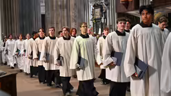 Eindrücke vom Pontifikalamt zum Dank zur Wahl von Papst Leo XIV. am 20. Mai 2025 aus dem Kölner Dom mit Rainer Maria Kardinal Woelki. / © Beatrice Tomasetti (DR)