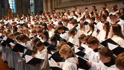 Eindrücke vom Pontifikalamt zum Dank zur Wahl von Papst Leo XIV. am 20. Mai 2025 aus dem Kölner Dom mit Rainer Maria Kardinal Woelki. / © Beatrice Tomasetti (DR)