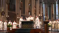 Eindrücke vom Pontifikalamt zum Dank zur Wahl von Papst Leo XIV. am 20. Mai 2025 aus dem Kölner Dom mit Rainer Maria Kardinal Woelki. / © Beatrice Tomasetti (DR)