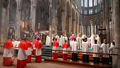 Eindrücke vom Pontifikalamt zum Dank zur Wahl von Papst Leo XIV. am 20. Mai 2025 aus dem Kölner Dom mit Rainer Maria Kardinal Woelki. / © Beatrice Tomasetti (DR)