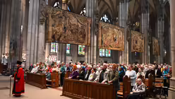 Eindrücke vom Pontifikalamt zum Dank zur Wahl von Papst Leo XIV. am 20. Mai 2025 aus dem Kölner Dom mit Rainer Maria Kardinal Woelki. / © Beatrice Tomasetti (DR)