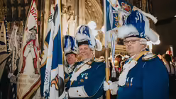 Eindrücke des ökumenischen Gottesdienstes für Kölner Karnevalisten aus dem Kölner Dom für mit Stadtdechant Robert Kleine und Stadtsuperintendent Bernhard Seiger zur Karnevalssession 2025 am Abend des 8. Januar 2025. / © Nicolas Otterbach (DR)