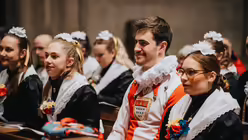 Eindrücke des ökumenischen Gottesdienstes für Kölner Karnevalisten aus dem Kölner Dom für mit Stadtdechant Robert Kleine und Stadtsuperintendent Bernhard Seiger zur Karnevalssession 2025 am Abend des 8. Januar 2025. / © Nicolas Otterbach (DR)