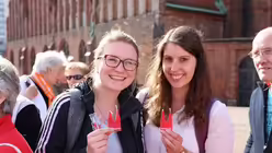 domradio.de am Kirchentag. / &copy; Martin Biallas (DR)