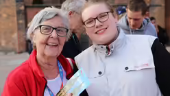 domradio.de am Kirchentag. / &copy; Martin Biallas (DR)