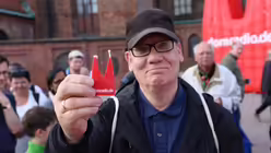 domradio.de am Kirchentag. / © Martin Biallas (DR)