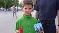 domradio.de am Kirchentag. / &copy; Martin Biallas (DR)