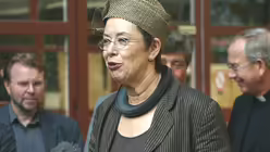 Pressekonferenz vor der Einweihung des Richter-Fensters: Dombaumeisterin Prof. Barbara Schock-Werner / &copy; Alexander Foxius (DR)