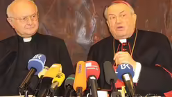 Kardinal Lehmann mit seinem Nachfolger Zollitsch (DR)